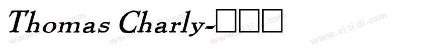 Thomas Charly字体转换